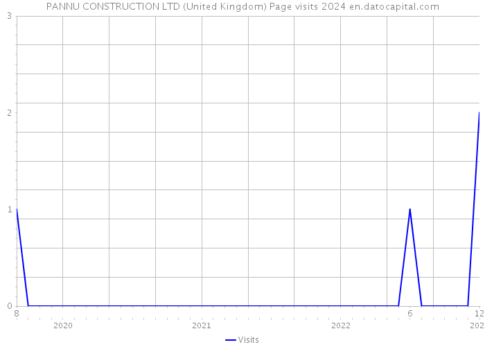 PANNU CONSTRUCTION LTD (United Kingdom) Page visits 2024 