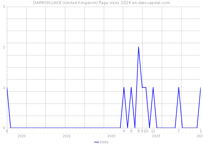 DARRON LAKE (United Kingdom) Page visits 2024 
