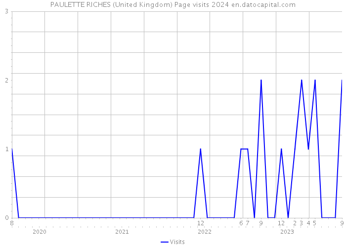 PAULETTE RICHES (United Kingdom) Page visits 2024 