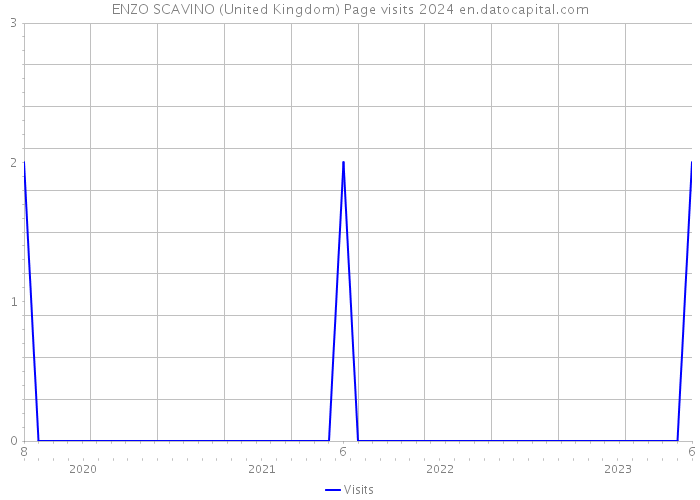 ENZO SCAVINO (United Kingdom) Page visits 2024 
