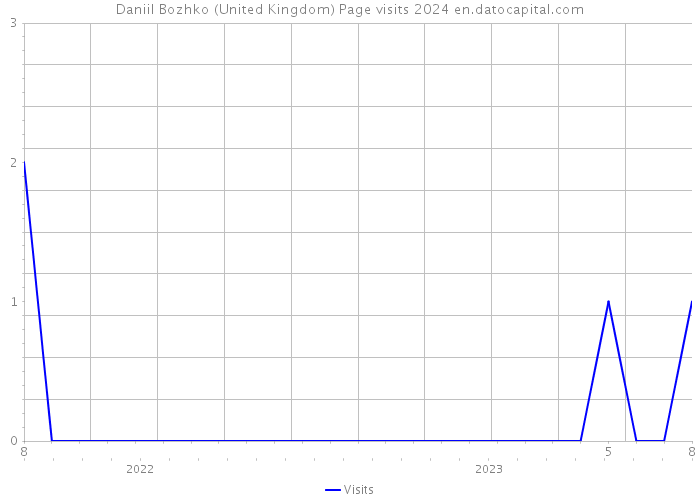Daniil Bozhko (United Kingdom) Page visits 2024 