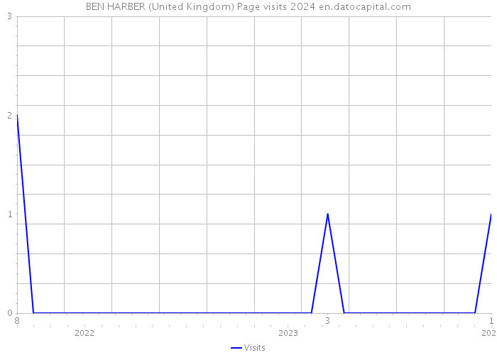 BEN HARBER (United Kingdom) Page visits 2024 