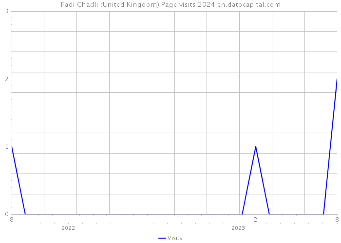 Fadi Chadli (United Kingdom) Page visits 2024 