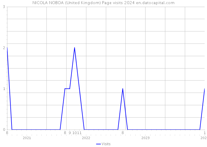 NICOLA NOBOA (United Kingdom) Page visits 2024 