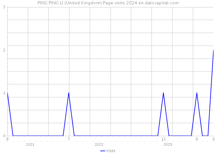 PING PING LI (United Kingdom) Page visits 2024 