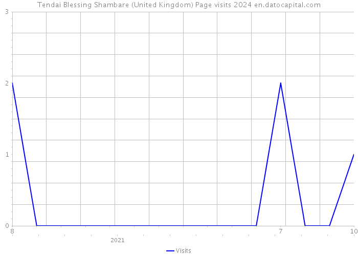 Tendai Blessing Shambare (United Kingdom) Page visits 2024 