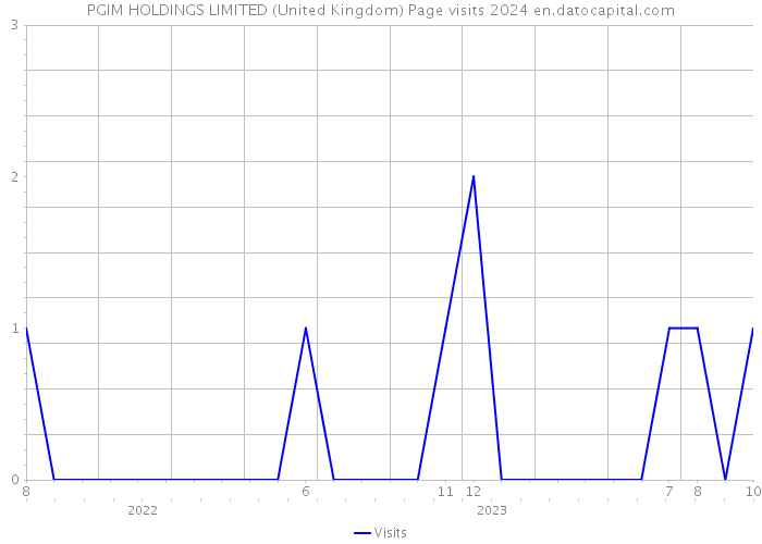 PGIM HOLDINGS LIMITED (United Kingdom) Page visits 2024 
