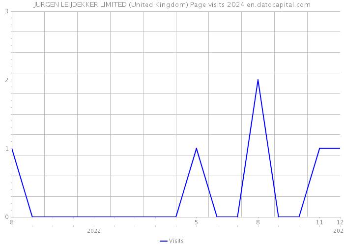 JURGEN LEIJDEKKER LIMITED (United Kingdom) Page visits 2024 