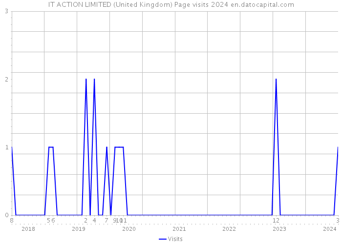 IT ACTION LIMITED (United Kingdom) Page visits 2024 