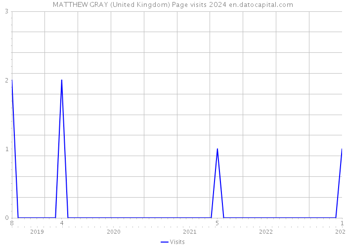 MATTHEW GRAY (United Kingdom) Page visits 2024 