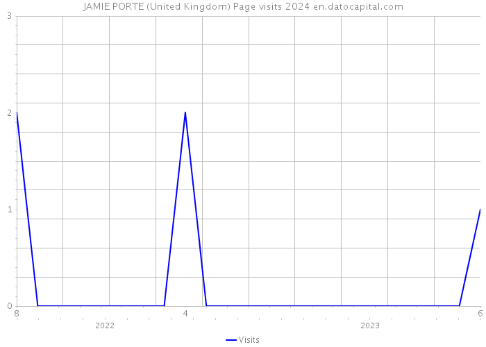 JAMIE PORTE (United Kingdom) Page visits 2024 