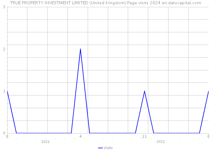 TRUE PROPERTY INVESTMENT LIMITED (United Kingdom) Page visits 2024 