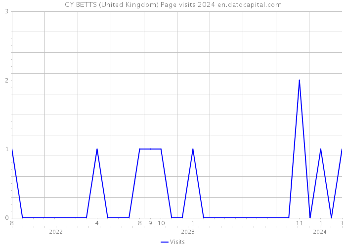CY BETTS (United Kingdom) Page visits 2024 