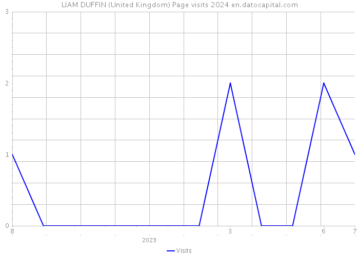 LIAM DUFFIN (United Kingdom) Page visits 2024 