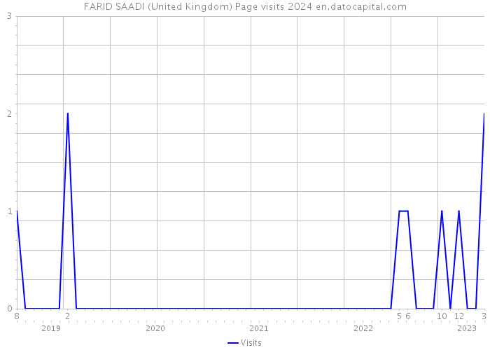 FARID SAADI (United Kingdom) Page visits 2024 