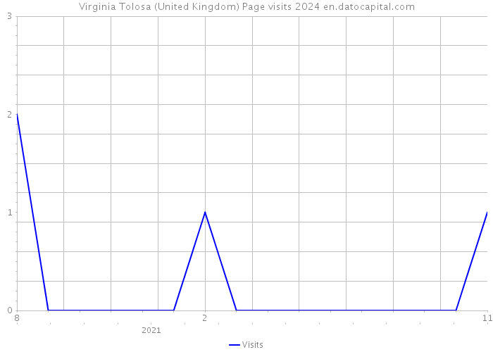 Virginia Tolosa (United Kingdom) Page visits 2024 