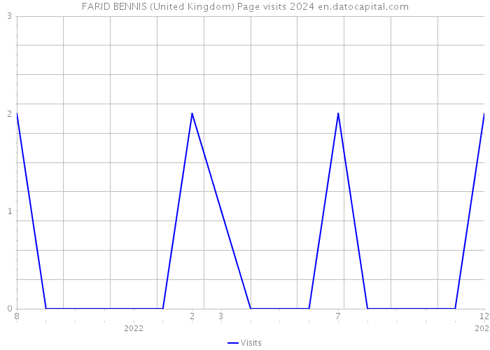 FARID BENNIS (United Kingdom) Page visits 2024 