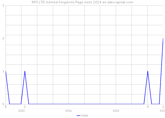 RP3 LTD (United Kingdom) Page visits 2024 