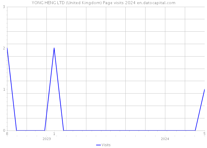 YONG HENG LTD (United Kingdom) Page visits 2024 