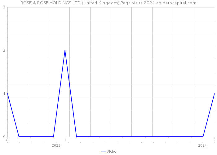 ROSE & ROSE HOLDINGS LTD (United Kingdom) Page visits 2024 