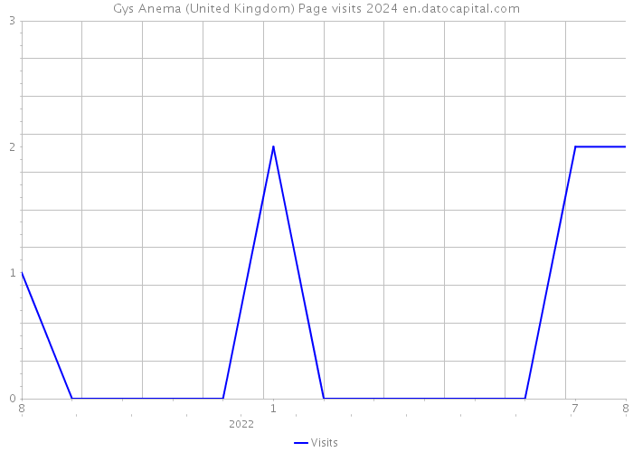 Gys Anema (United Kingdom) Page visits 2024 