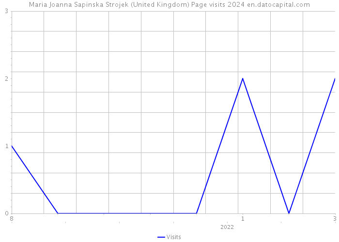 Maria Joanna Sapinska Strojek (United Kingdom) Page visits 2024 