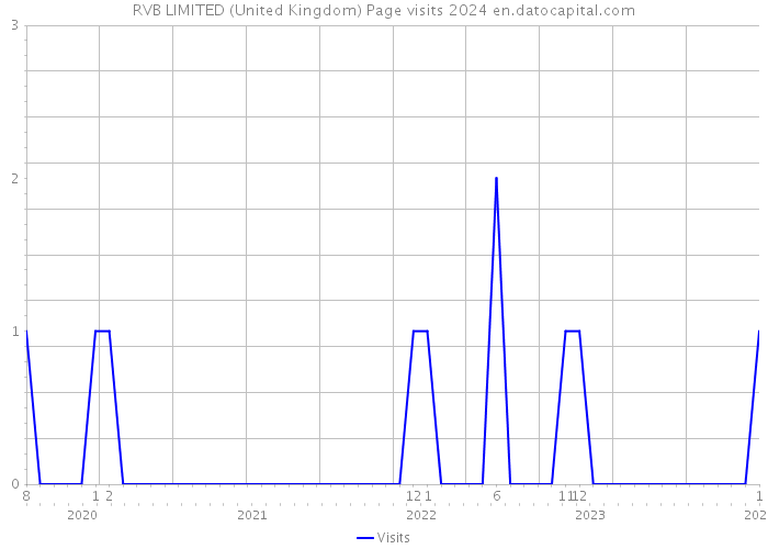 RVB LIMITED (United Kingdom) Page visits 2024 