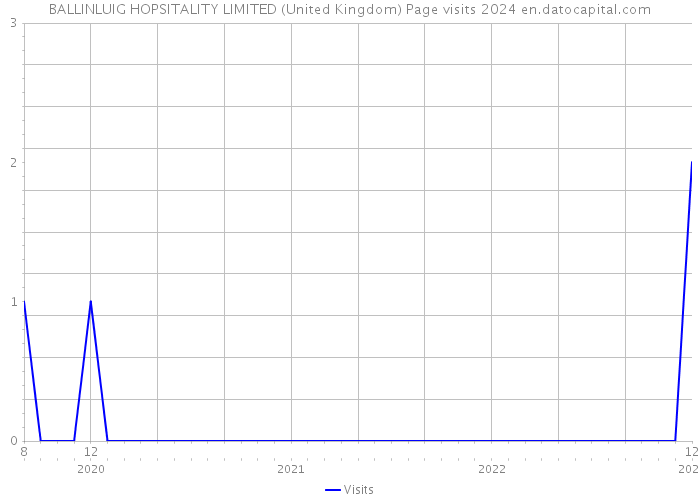 BALLINLUIG HOPSITALITY LIMITED (United Kingdom) Page visits 2024 