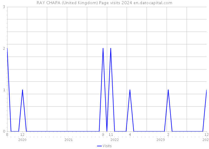 RAY CHAPA (United Kingdom) Page visits 2024 