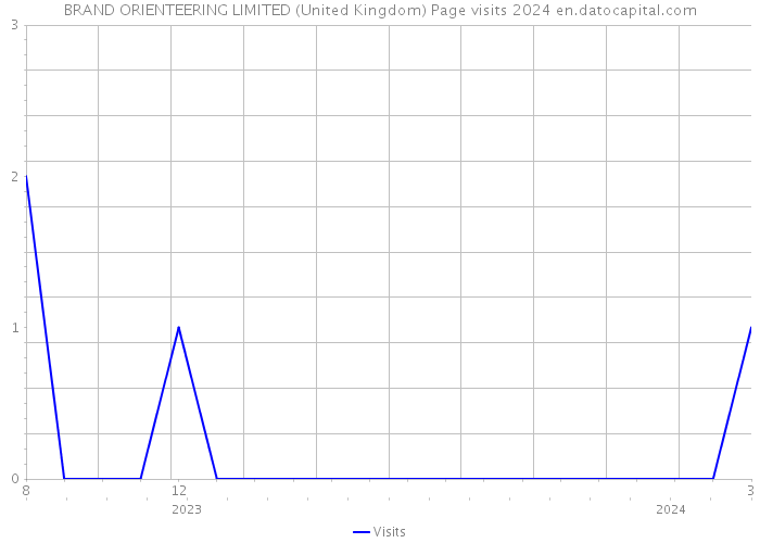 BRAND ORIENTEERING LIMITED (United Kingdom) Page visits 2024 