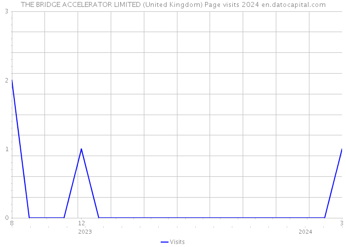 THE BRIDGE ACCELERATOR LIMITED (United Kingdom) Page visits 2024 