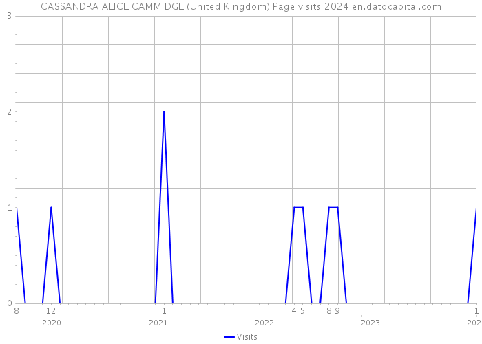 CASSANDRA ALICE CAMMIDGE (United Kingdom) Page visits 2024 