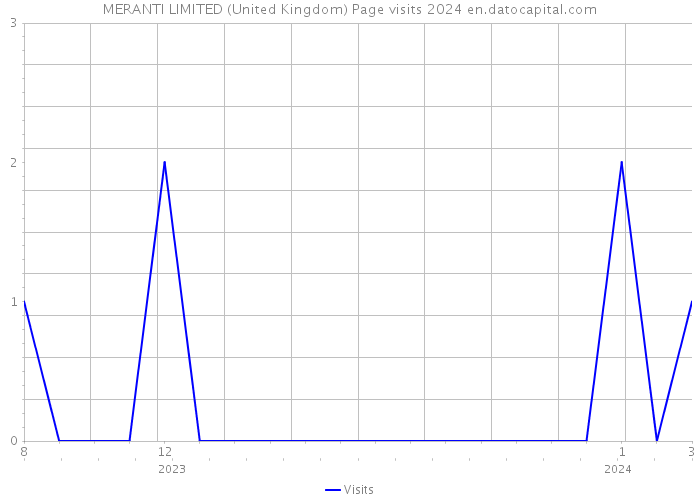 MERANTI LIMITED (United Kingdom) Page visits 2024 