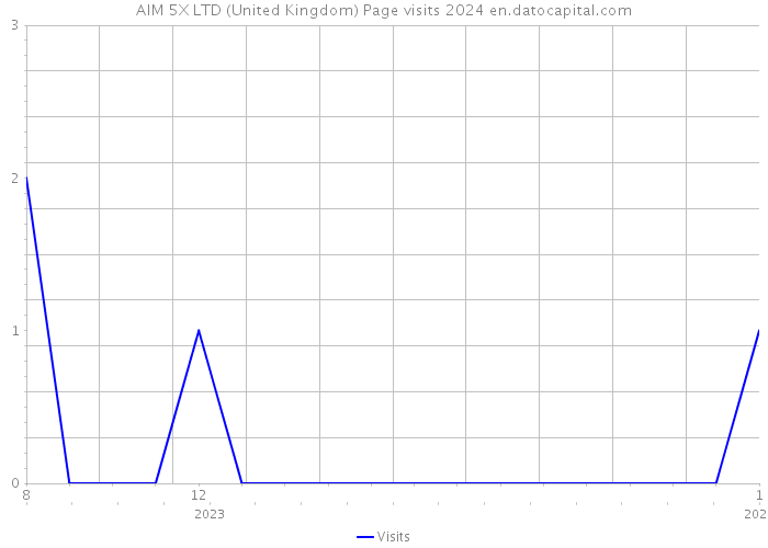 AIM 5X LTD (United Kingdom) Page visits 2024 