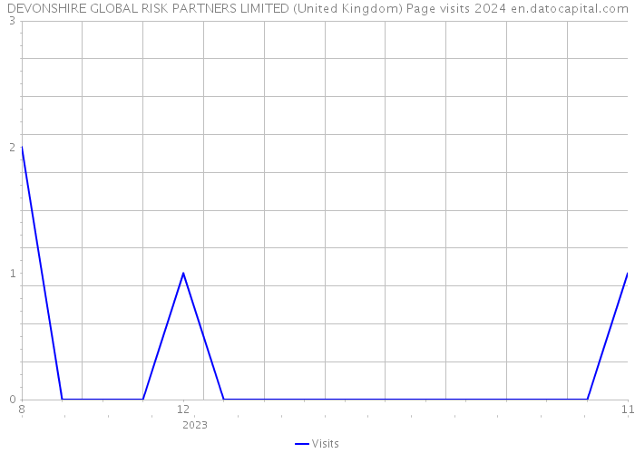 DEVONSHIRE GLOBAL RISK PARTNERS LIMITED (United Kingdom) Page visits 2024 