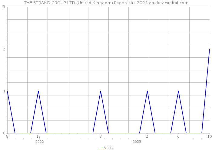THE STRAND GROUP LTD (United Kingdom) Page visits 2024 