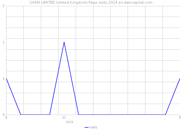 GANN LIMITED (United Kingdom) Page visits 2024 