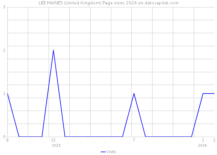 LEE HAINES (United Kingdom) Page visits 2024 