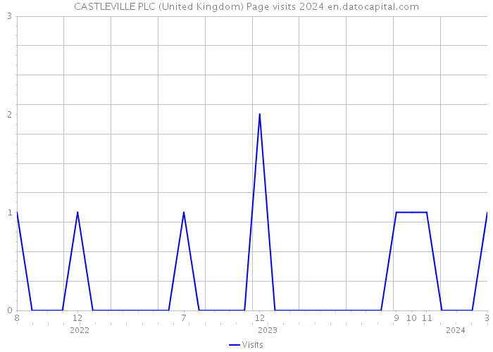 CASTLEVILLE PLC (United Kingdom) Page visits 2024 