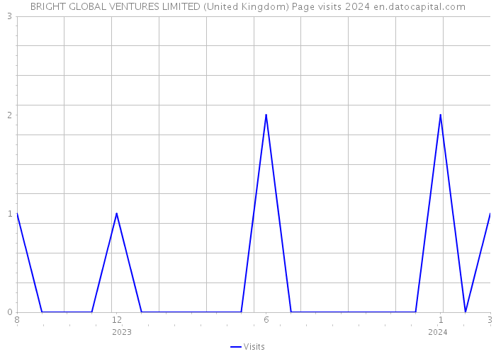 BRIGHT GLOBAL VENTURES LIMITED (United Kingdom) Page visits 2024 