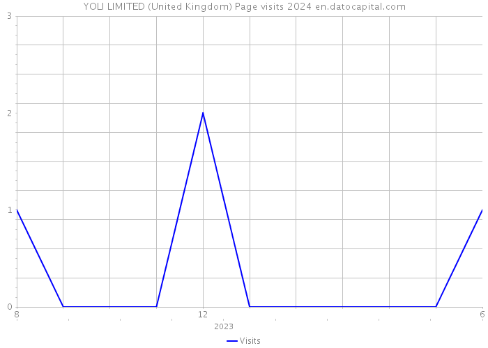 YOLI LIMITED (United Kingdom) Page visits 2024 