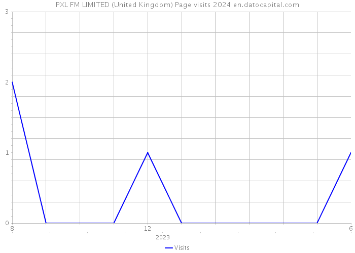 PXL FM LIMITED (United Kingdom) Page visits 2024 
