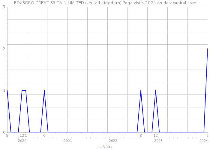 FOXBORO GREAT BRITAIN LIMITED (United Kingdom) Page visits 2024 