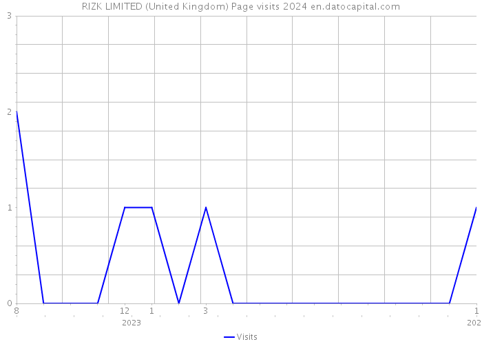 RIZK LIMITED (United Kingdom) Page visits 2024 