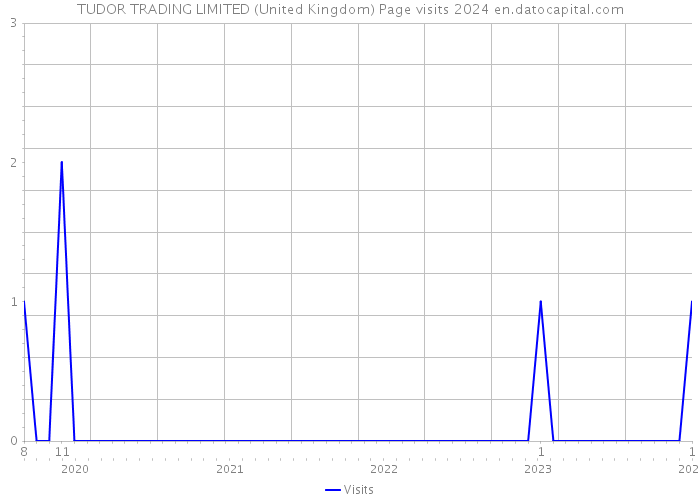 TUDOR TRADING LIMITED (United Kingdom) Page visits 2024 