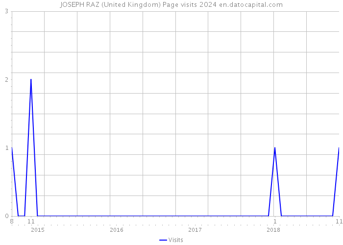 JOSEPH RAZ (United Kingdom) Page visits 2024 