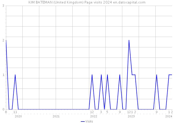 KIM BATEMAN (United Kingdom) Page visits 2024 