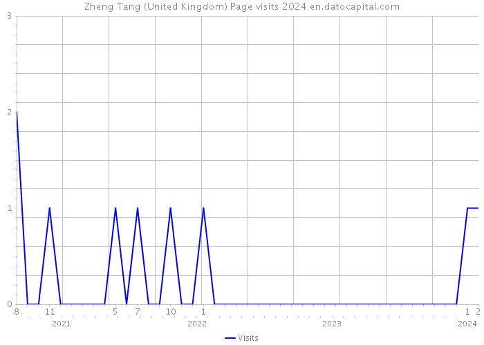 Zheng Tang (United Kingdom) Page visits 2024 