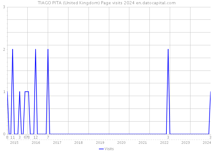 TIAGO PITA (United Kingdom) Page visits 2024 