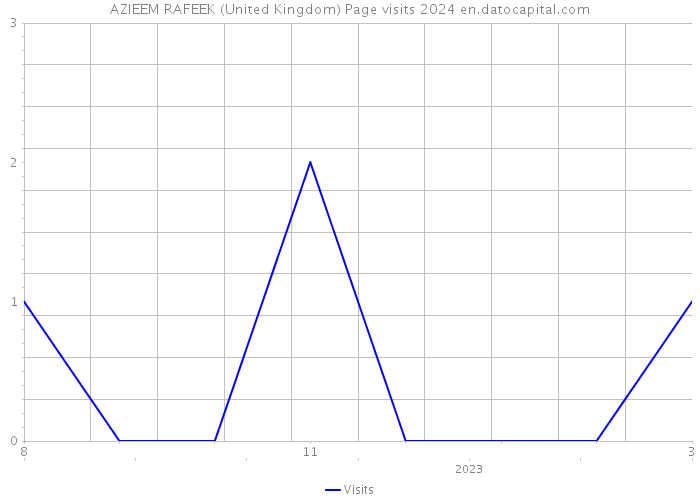 AZIEEM RAFEEK (United Kingdom) Page visits 2024 